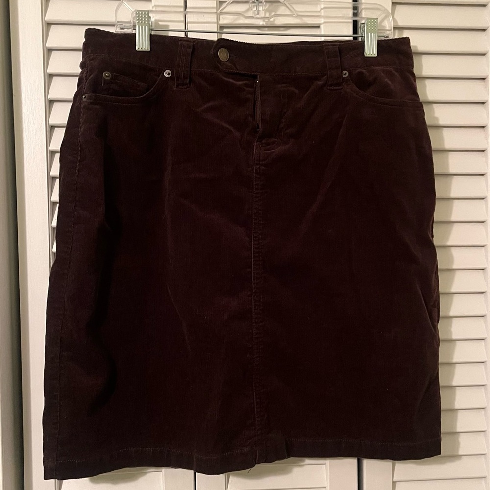 The Limited Chocolate Brown Corduroy Pencil Skirt Size 10
